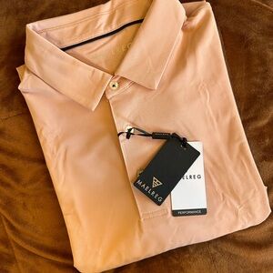 maelreg performance polo Men’s Sz#XL Pale Pink New